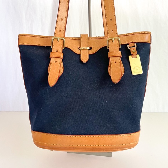 Dooney & Bourke nylon and leather purse navy - Picture 11 of 15